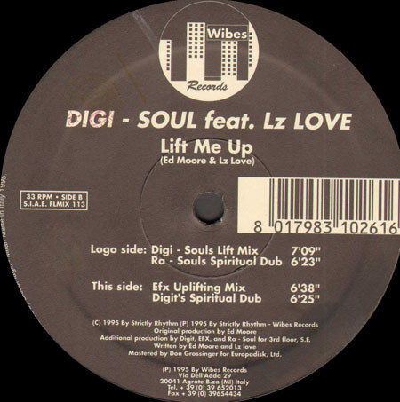 Digi-Soul Featuring LZ Love - Lift Me Up | Vibes Records (FLMIX 113) - main