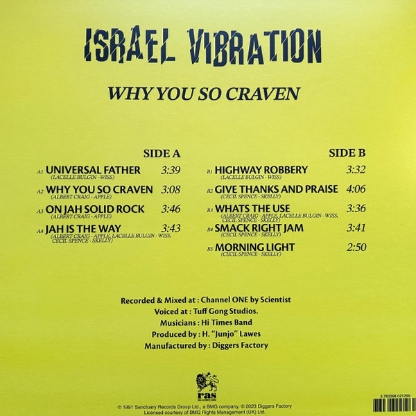 Israel Vibration - Why You So Craven | Real Authentic Sound (none) - 2