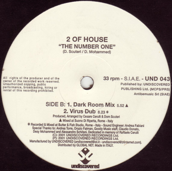 2 Of House - The Number One | Undiscovered (UND 043) - 2 2 Of House - The Number One | Undiscovered (UND 043) - 2