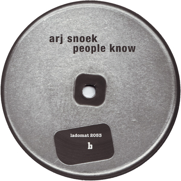 Arj Snoek - People Know | Ladomat 2000 (LADOMAT 2053) - 4