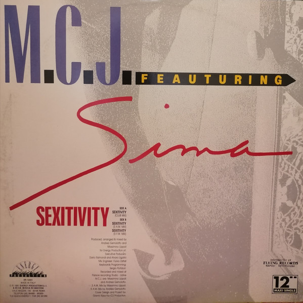 M.C.J. Featuring Sima - Sexitivity | X-Energy Records (X-12091) - 2