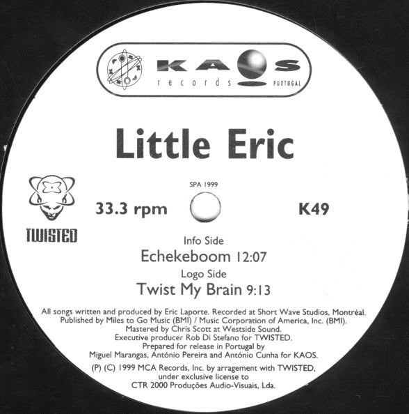 Little Eric - Echekeboom / Twist My Brain | Kaos Records (K49) - main
