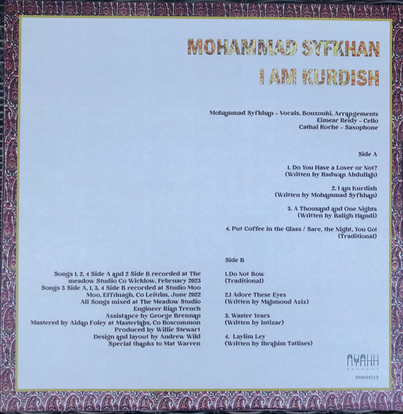 Mohammad Syfkhan - I Am Kurdish | Nyahh Records (NYAHH013) - 2 Mohammad Syfkhan - I Am Kurdish | Nyahh Records (NYAHH013) - 2