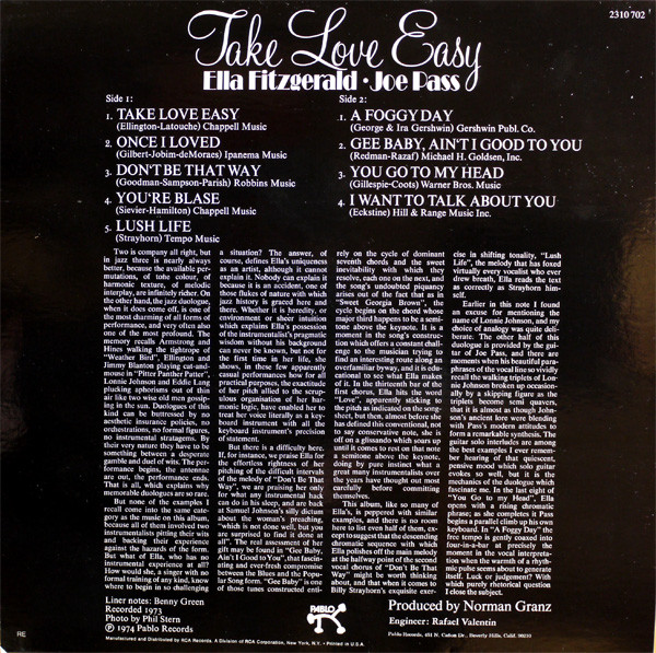 Take Love Easy