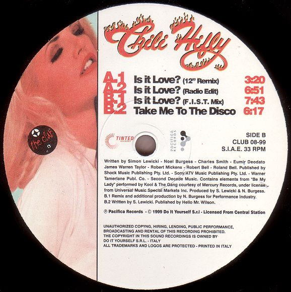 Chili Hifly - Is It Love? | Nitelite The Club Records (CLUB 08-99) - main Chili Hifly - Is It Love? | Nitelite The Club Records (CLUB 08-99) - main