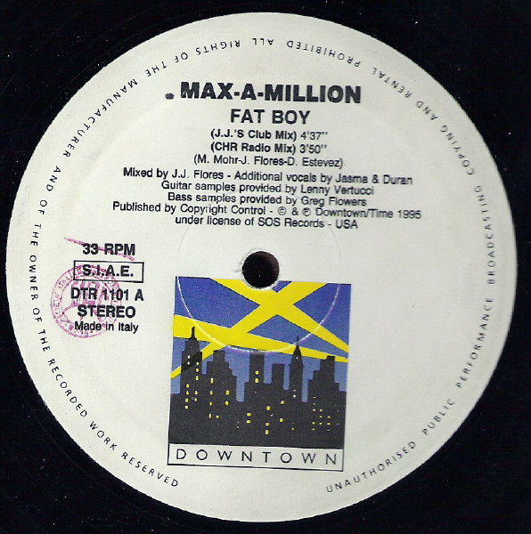 Max-A-Million - Fat Boy | Downtown (DTR 1101) - main Max-A-Million - Fat Boy | Downtown (DTR 1101) - main