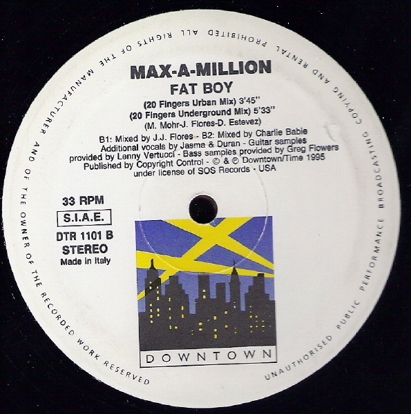 Max-A-Million - Fat Boy | Downtown (DTR 1101) - 2 Max-A-Million - Fat Boy | Downtown (DTR 1101) - 2