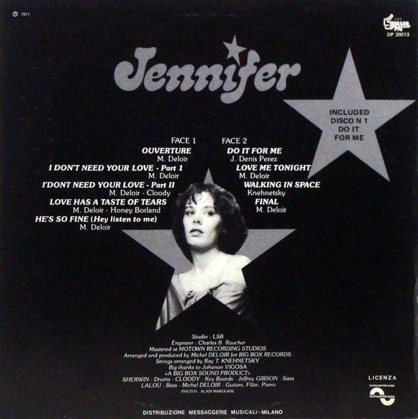 Jennifer - Jennifer | Disco Più (DP 39013) - 2 Jennifer - Jennifer | Disco Più (DP 39013) - 2