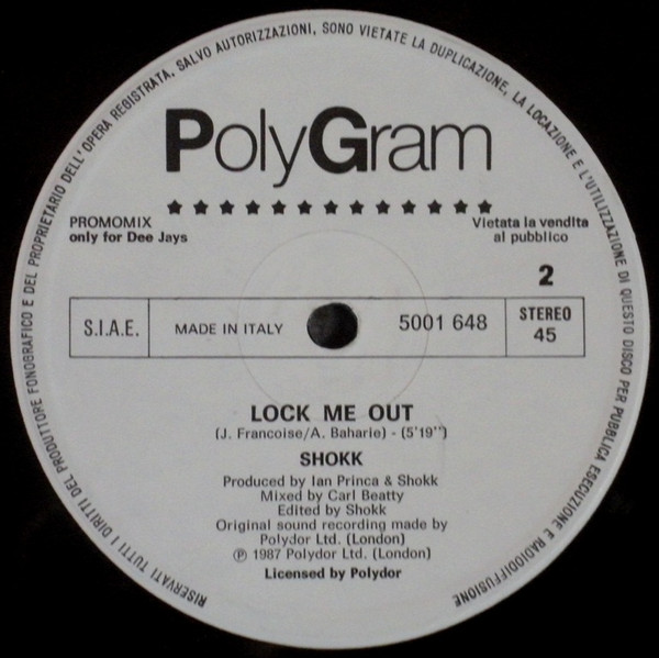 Go Go Lorenzo & The Davis Pinckney Project / Shokk - Top, Bottom, Side & Rear / Lock Me Out | PolyGram (5001 648) - 2