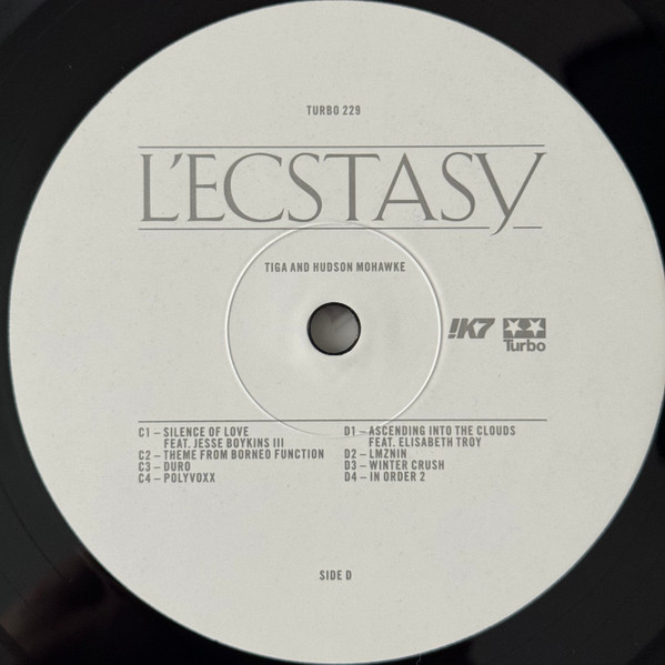Tiga  &  Hudson Mohawke - L'Ecstacy | Turbo (TURBO 229) - 4