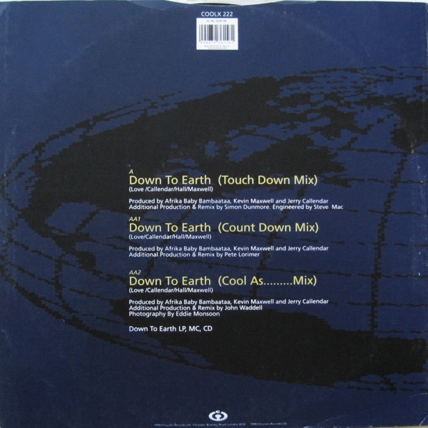 Monie Love - Down To Earth | Cooltempo (COOLX 222) - 2