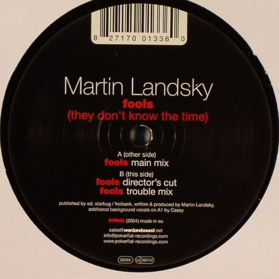 Martin Landsky - Fools (They Don't Know The Time) | Poker Flat Recordings (PFR45)