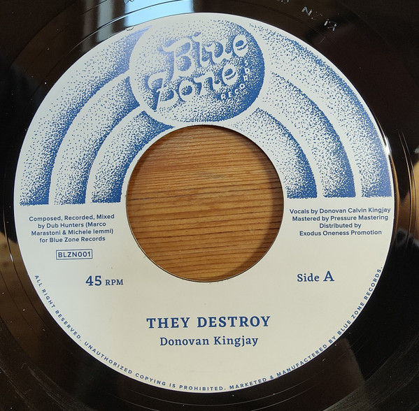 Donovan King Jay , Dub Hunters - They Destroy | Blue Zone Records (BLZN001) - 3