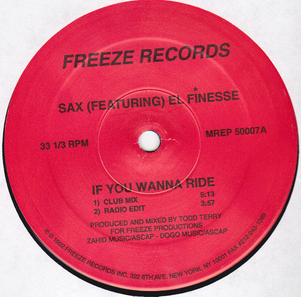 Sax & El Finesse - The EP | Freeze Records (MREP-50007) - 3 Sax & El Finesse - The EP | Freeze Records (MREP-50007) - 3