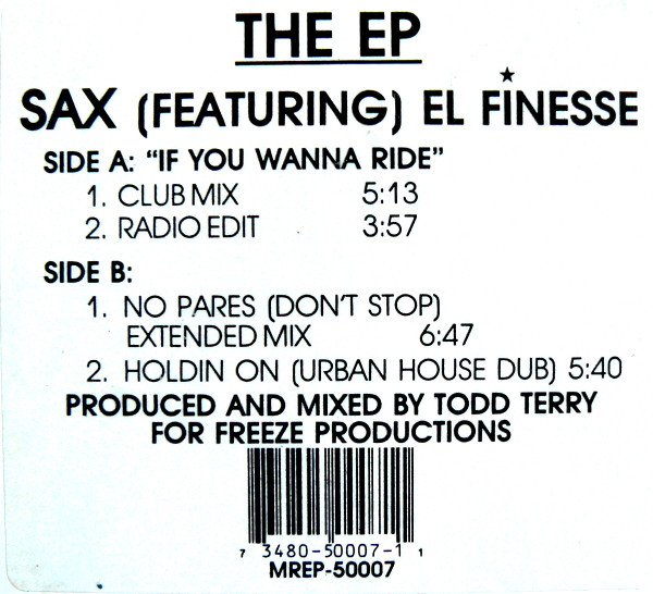 Sax & El Finesse - The EP | Freeze Records (MREP-50007) - 2 Sax & El Finesse - The EP | Freeze Records (MREP-50007) - 2