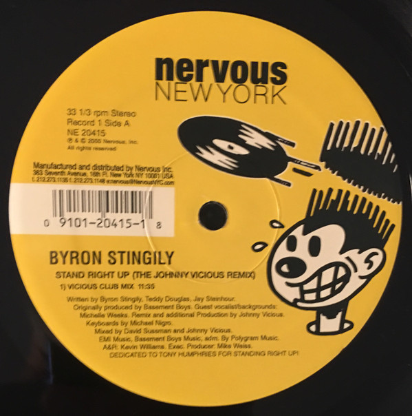 Byron Stingily - Stand Right Up | Nervous Records (NE 20415) - 2 Byron Stingily - Stand Right Up | Nervous Records (NE 20415) - 2