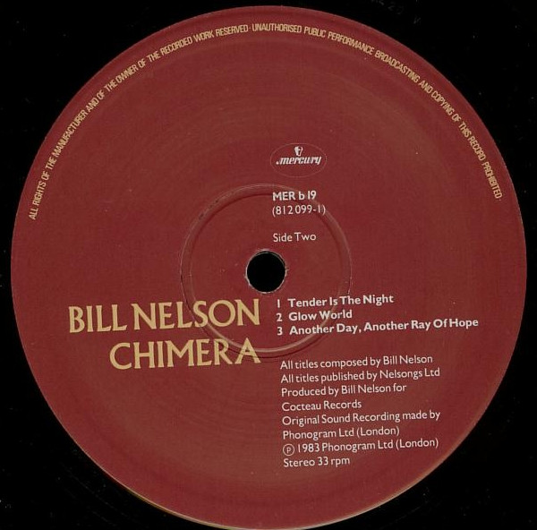 Bill Nelson - Chimera | Mercury (MER B 19) - 4 Bill Nelson - Chimera | Mercury (MER B 19) - 4