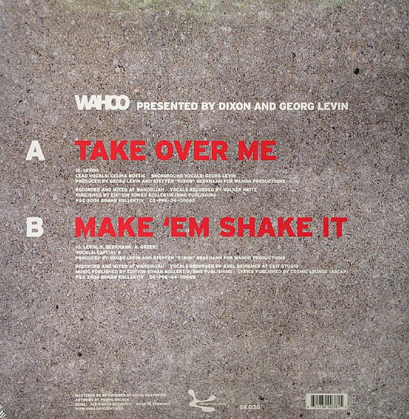 Wahoo - Take Over Me / Make 'Em Shake It | Sonar Kollektiv (SK038) - 2 Wahoo - Take Over Me / Make 'Em Shake It | Sonar Kollektiv (SK038) - 2