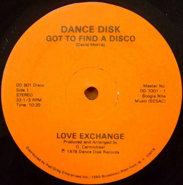 Love Exchange - Got To Find A Disco | Dance Disk (DD 801) - main Love Exchange - Got To Find A Disco | Dance Disk (DD 801) - main