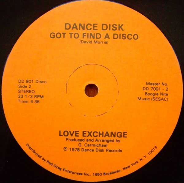 Love Exchange - Got To Find A Disco | Dance Disk (DD 801) - 2 Love Exchange - Got To Find A Disco | Dance Disk (DD 801) - 2