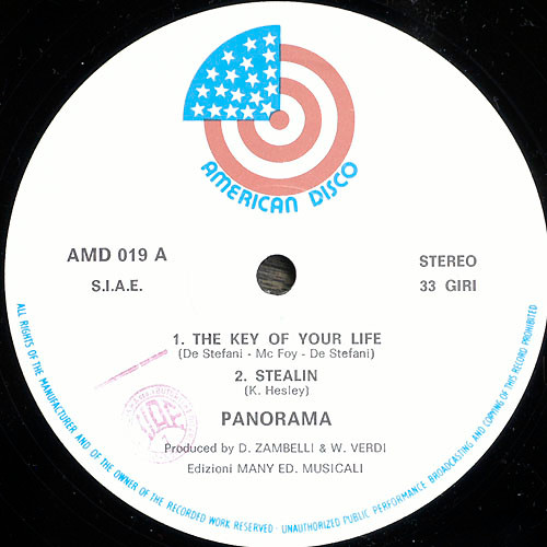 Panorama - The Key Of Your Life / Stealin | American Disco (AMD 019) - 4