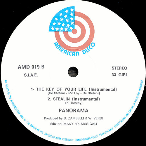 Panorama - The Key Of Your Life / Stealin | American Disco (AMD 019) - 3