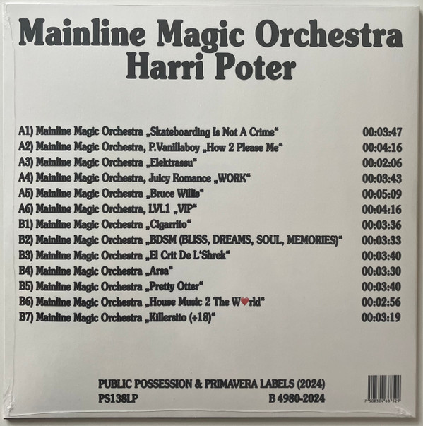 Mainline Magic Orchestra - Harri Potter | Public Possession (PS138LP) - 2 Mainline Magic Orchestra - Harri Potter | Public Possession (PS138LP) - 2