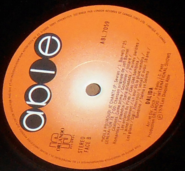 Dalida - Ça Me Fait Rêver | Able (ABL 7059) - 4