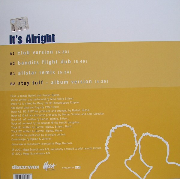 Filur Meets Nellie Ettison - It's Alright | disco:wax (0112530 MEG) - 2