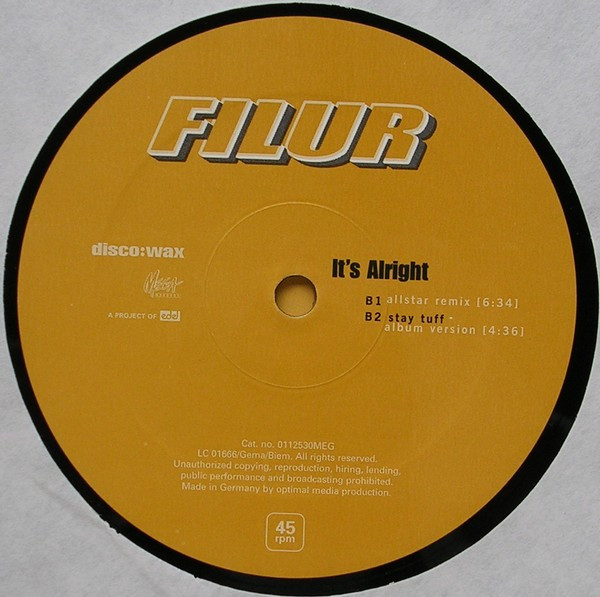 Filur Meets Nellie Ettison - It's Alright | disco:wax (0112530 MEG) - 4