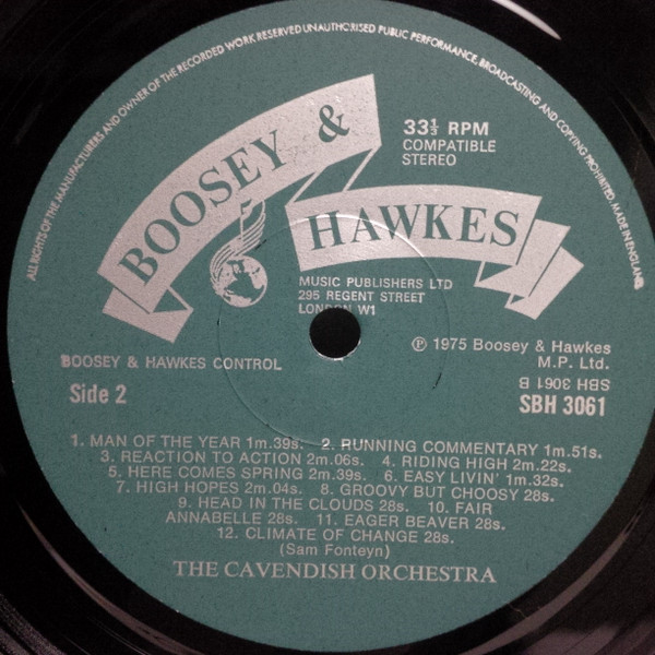 Recorded Music For Film, Radio & Television