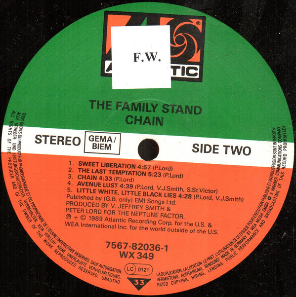 The Family Stand - Chain | Atlantic (7567-82036-1) - 4