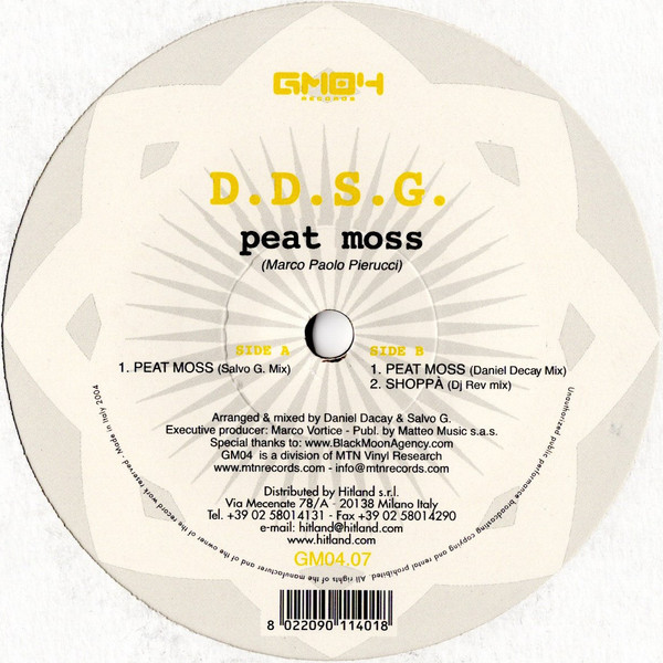 D.D.S.G. - Peat Moss | GM04 Records (GM04.07) - main