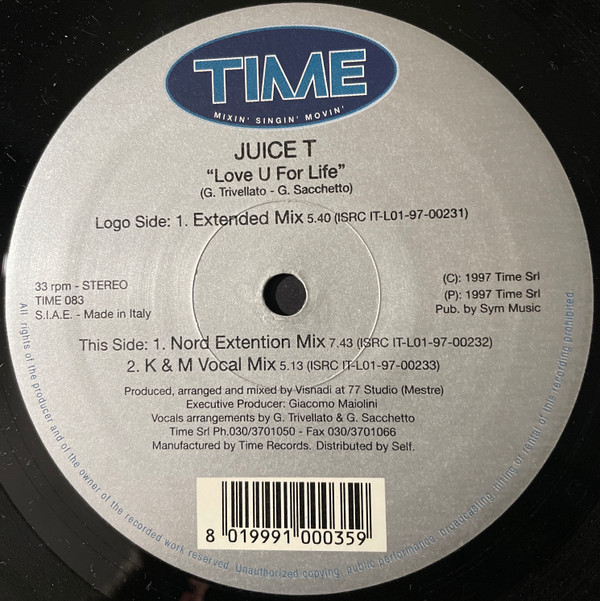 Juice T - Love U For Life | TIME (TIME 083) - 3