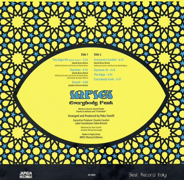 Iapigi - Everybody Funk | Japigia Records (JA-12001) - 2 Iapigi - Everybody Funk | Japigia Records (JA-12001) - 2