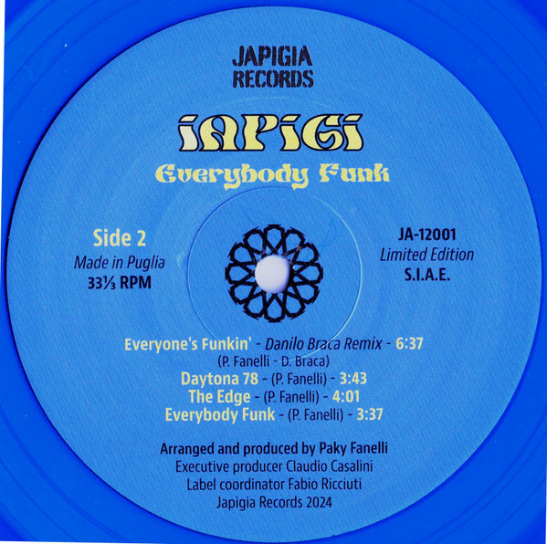 Iapigi - Everybody Funk | Japigia Records (JA-12001) - 4 Iapigi - Everybody Funk | Japigia Records (JA-12001) - 4