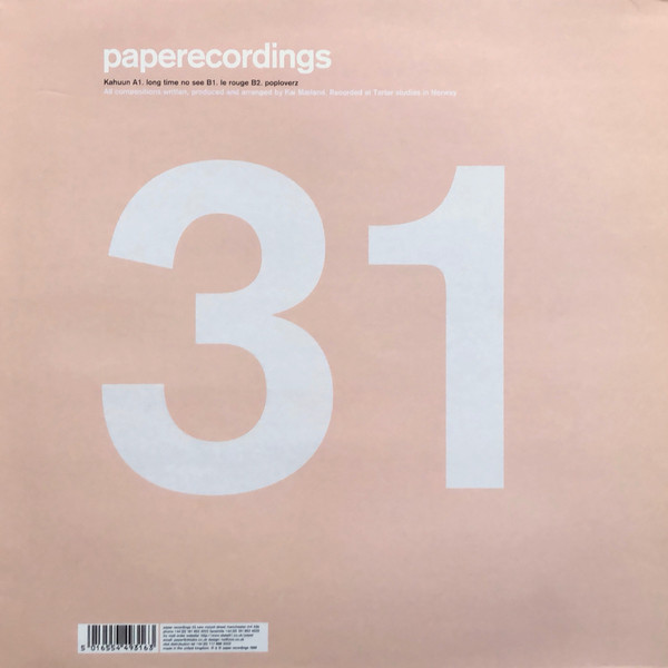 Kahuun - Long Time No See | Paper Recordings (paperecordings 31)