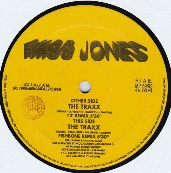 Miss Jones - The Traxx | New Meal Power (MP 59/93) - 3