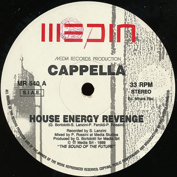 Cappella - House Energy Revenge | Media Records (MR 540) - 2