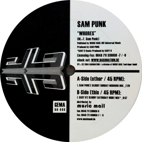 Sam Punk - Whores | Hardnation Records (HN006) - 4