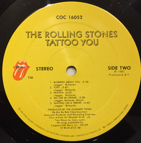 Rolling Stones - Tattoo You | Rolling Stones Records (COC 16052) - 4 Rolling Stones - Tattoo You | Rolling Stones Records (COC 16052) - 4