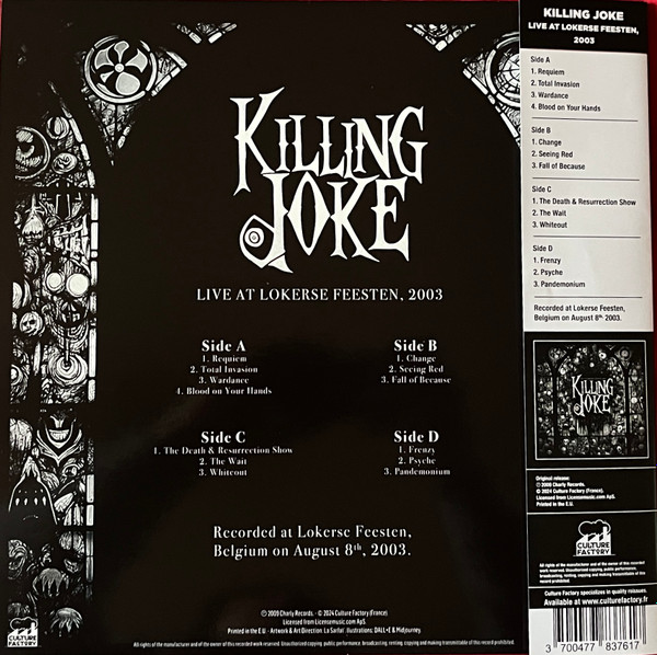 Killing Joke - Live At Lokerse Feesten, 2003 | Culture Factory (783 761) - 3 Killing Joke - Live At Lokerse Feesten, 2003 | Culture Factory (783 761) - 3