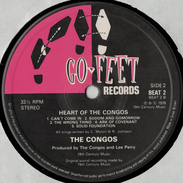 The Congos - Heart Of The Congos | Go-Feet Records (BEAT 2) - 2 The Congos - Heart Of The Congos | Go-Feet Records (BEAT 2) - 2