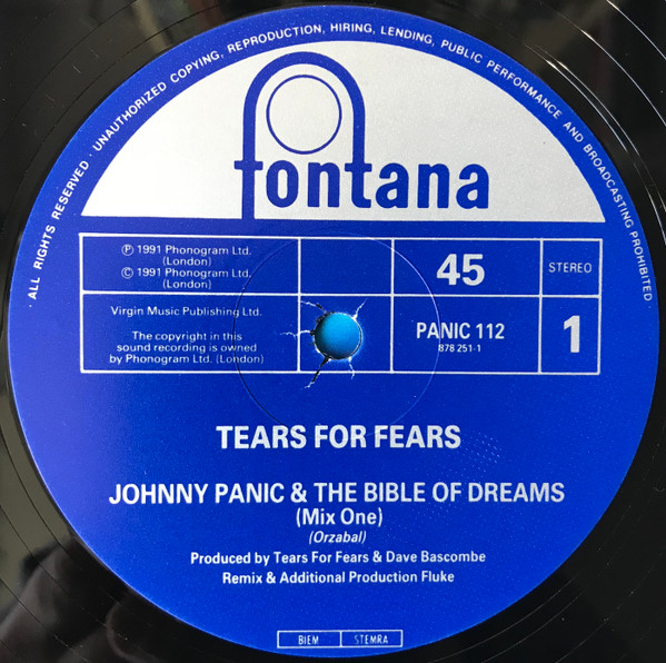 Johnny Panic And The Bible Of Dreams - Johnny Panic & The Bible Of Dreams | Fontana (PANIC 112) - 3