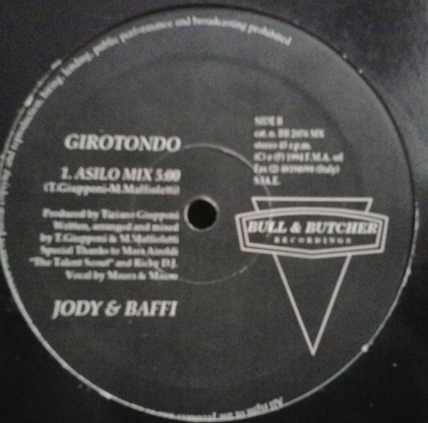 Jody & Baffi - Girotondo | Bull & Butcher Recordings (BB 2076 MX) - 2