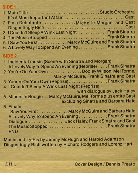 Higher And Higher - The Sinatra Show (Original Motion Picture Soundtrack)