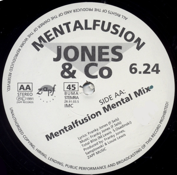 Jones & Co - Mentalfusion | Zapf Records (ZR.91.03.5) - 4 Jones & Co - Mentalfusion | Zapf Records (ZR.91.03.5) - 4