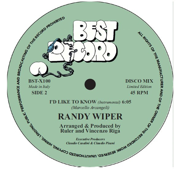 Randy Wiper - I'd Like To Know | Best Record (BST-X100) - 4 Randy Wiper - I'd Like To Know | Best Record (BST-X100) - 4