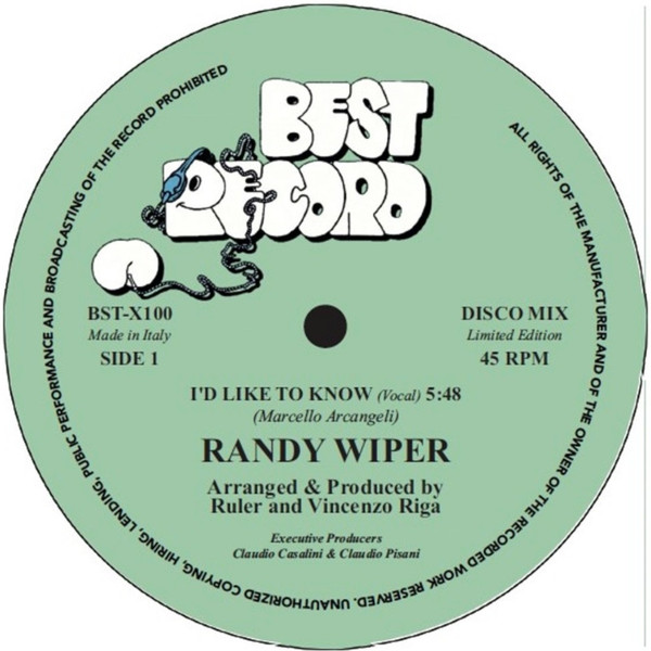 Randy Wiper - I'd Like To Know | Best Record (BST-X100) - 3 Randy Wiper - I'd Like To Know | Best Record (BST-X100) - 3