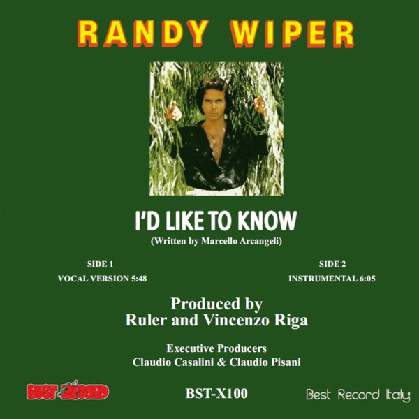 Randy Wiper - I'd Like To Know | Best Record (BST-X100) - 2 Randy Wiper - I'd Like To Know | Best Record (BST-X100) - 2